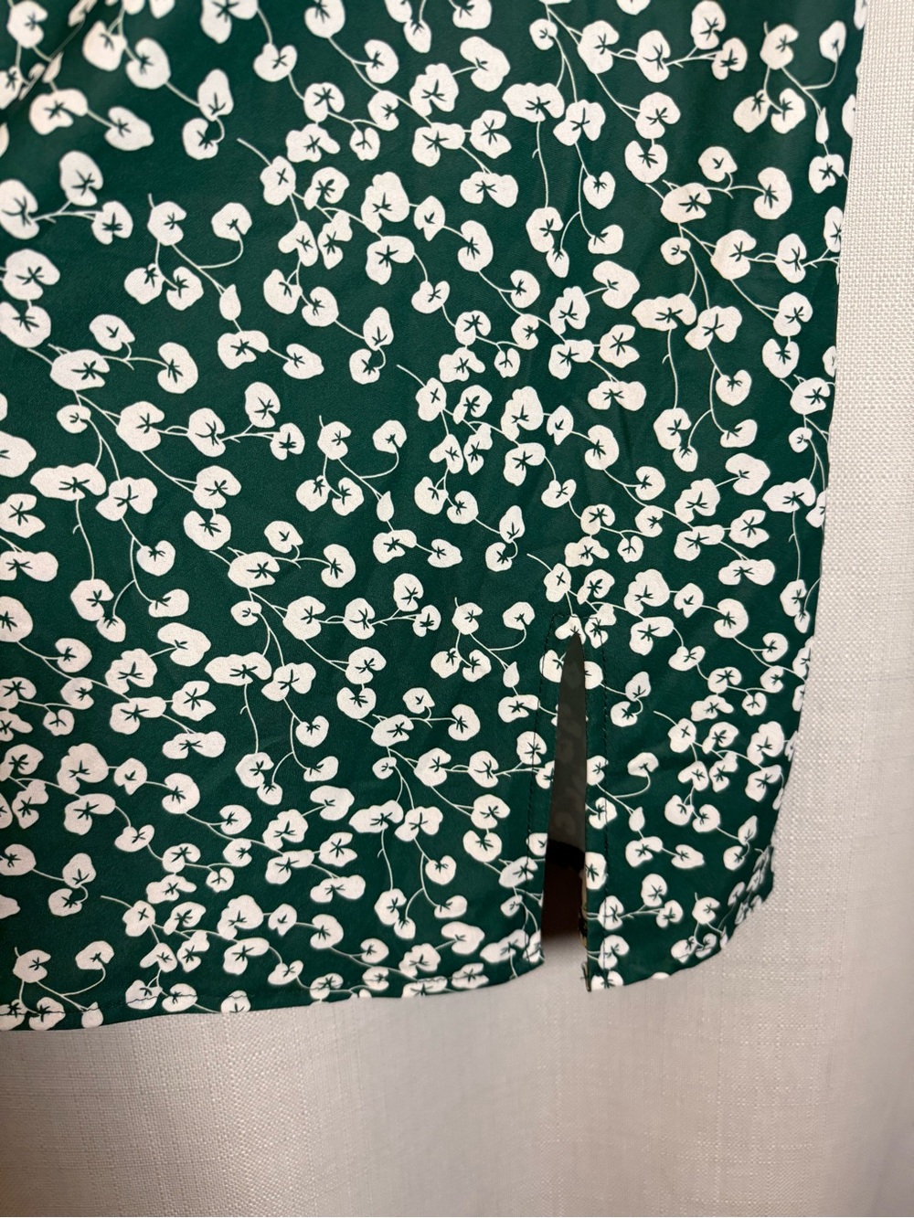 Princess Polly Jade Basin Green and White Floral Mini Dress Size 6 - Picture 8 of 11